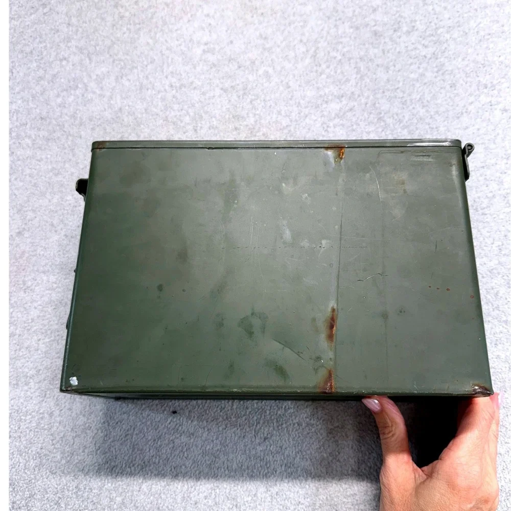 US Military 7.62 NATO M80 Ammo Can 200 Round Steel Ammunition Storage Box LC M13